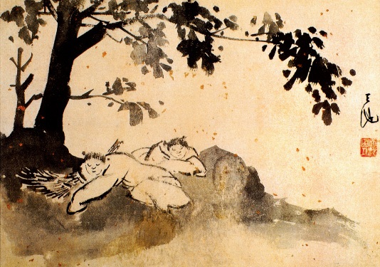 山水花卉人物图