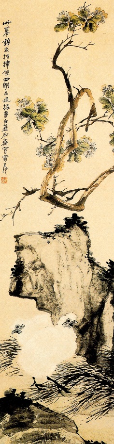 花下双鸡图