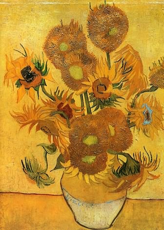 向日葵/荷兰/梵高/布上油画纵100×横76厘米/东京安田·葛西艺术博物馆藏