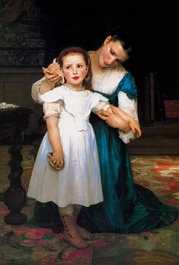 贝壳/法国/布格罗/布上油画/纵130.8×横89.5厘米/伦敦索思公司藏