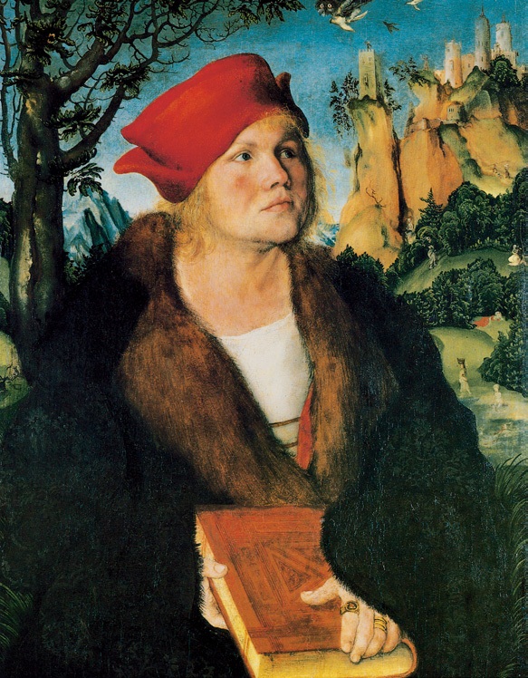 约翰内斯·库斯皮尼安博士/德国/克拉纳赫/板上油画/纵59×横45厘米/温特图尔·赖因哈特收藏馆藏