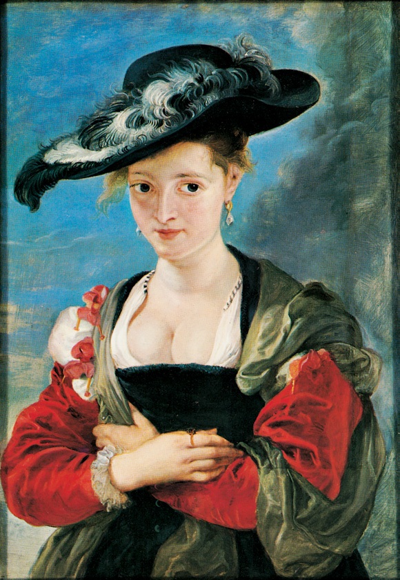 苏姗娜·芙尔曼肖像/佛兰德斯/鲁本斯/布上油画/纵79×横55厘米/伦敦国家美术馆藏