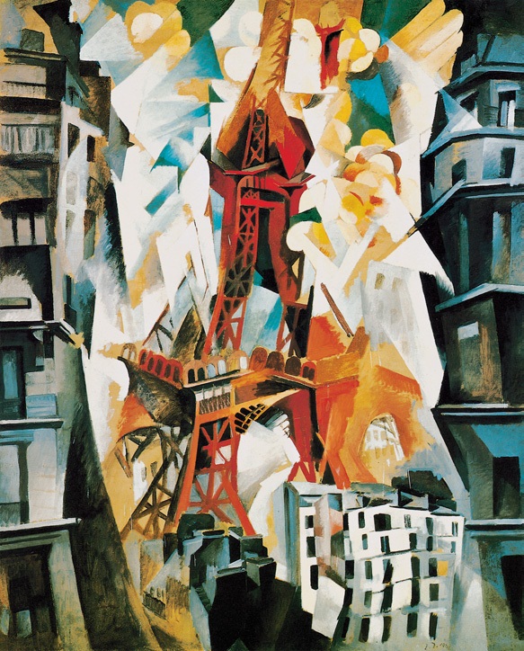 红塔/法国/德洛奈/布上油画/纵162.6×横130.8厘米/芝加哥艺术学院藏