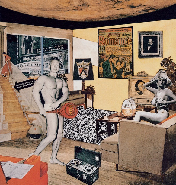 什么使今天的家庭如此温馨,格外不同/英国/汉密尔顿/纸上拼贴/纵26×横25厘米/蒂宾根美术馆藏