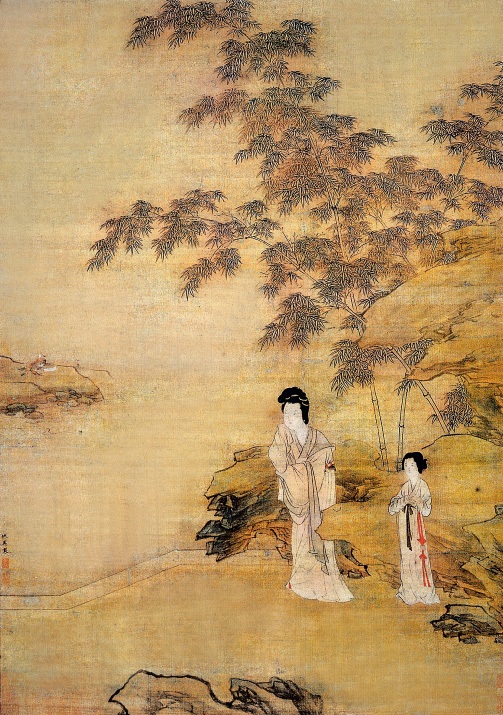 修竹仕女图