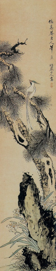 仿王武老松小鹰图