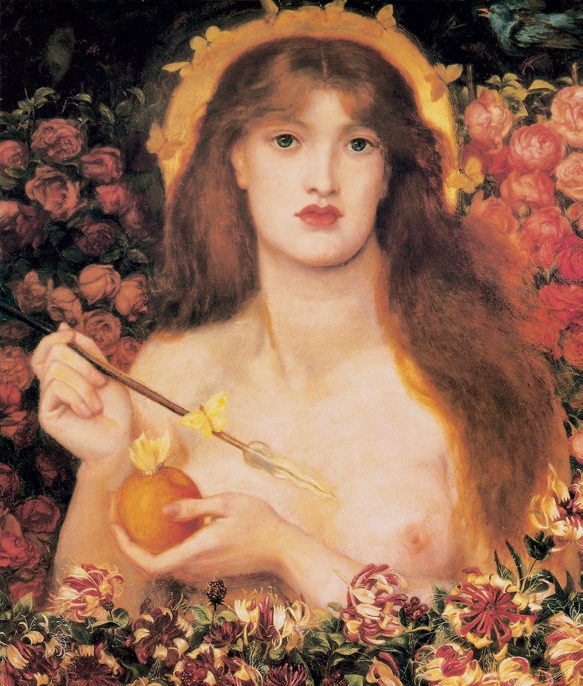 维纳斯/英国/罗赛蒂/布上油画/纵98.1×横69.9厘米/伯恩茅斯罗塞尔科茨美术博物馆藏
