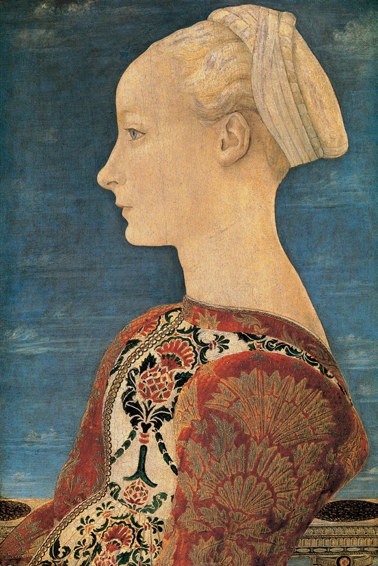 妇女侧面像/意大利/威涅齐亚诺/板上蛋彩/纵52.5×横36.5厘米/达雷姆美术馆藏