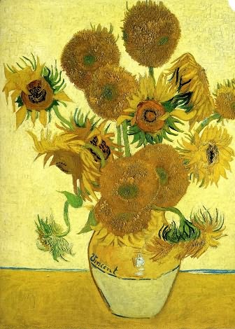 向日葵/荷兰/梵高/布上油画纵100×横76厘米/东京安田·葛西艺术博物馆藏