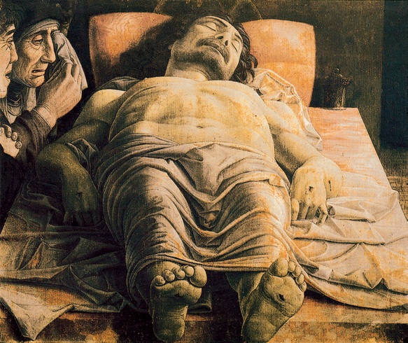 哀悼基督/意大利/曼特尼亚/布上蛋彩/纵68×横81厘米/米兰布雷拉美术馆藏