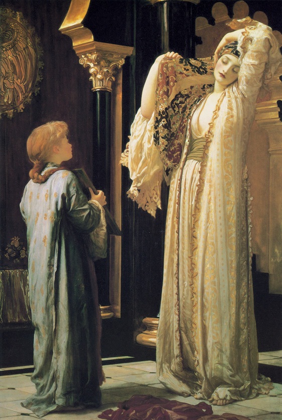 哈雷姆之光/英国/莱顿/布上油画/纵152.4×横83.8厘米/私人藏