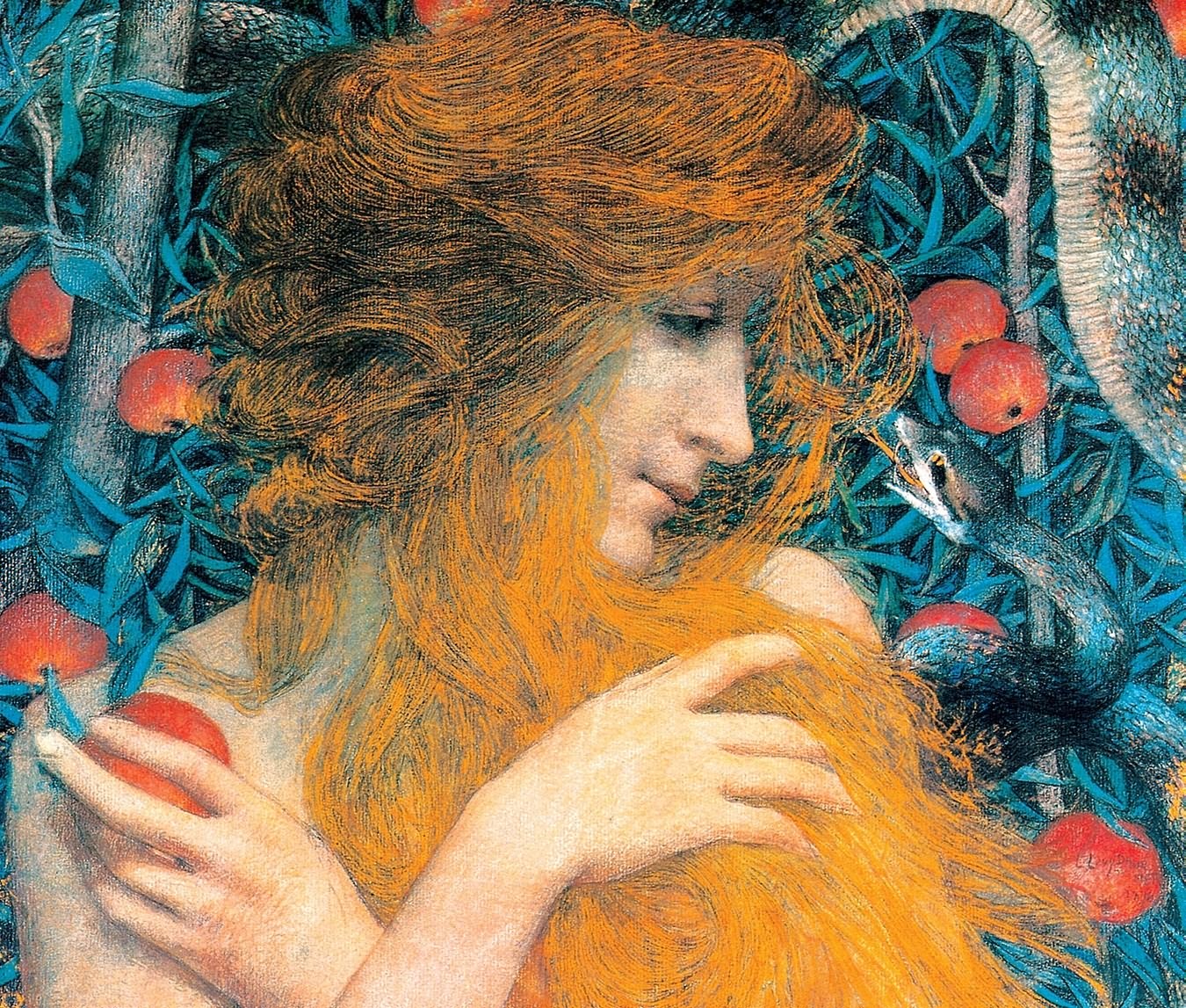 夏娃/法国/杜默/纸上粉彩纵49×横46厘米/私人藏