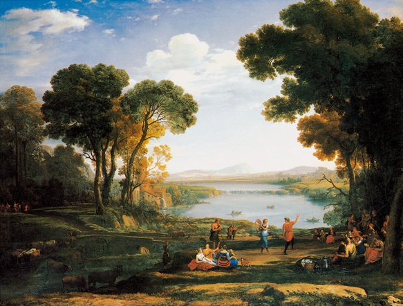 有舞者的风景/法国/洛兰/布上油画/纵150×横200厘米/罗马多里亚-庞非勒美术馆藏