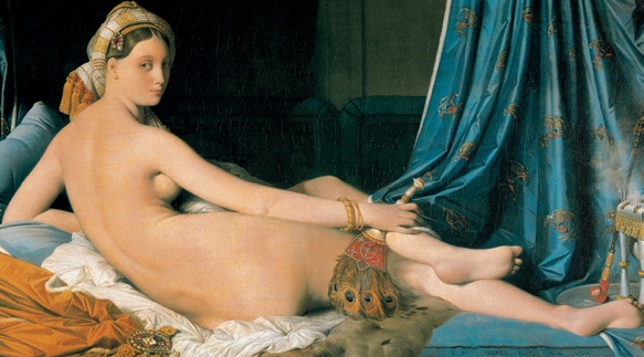 大宫女/法国/安格尔/布上油画/纵91×横162厘米/巴黎卢浮宫藏