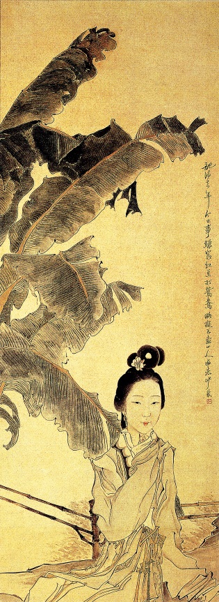 芭蕉美人图