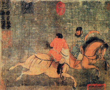 西王母、历史故事车骑画像石