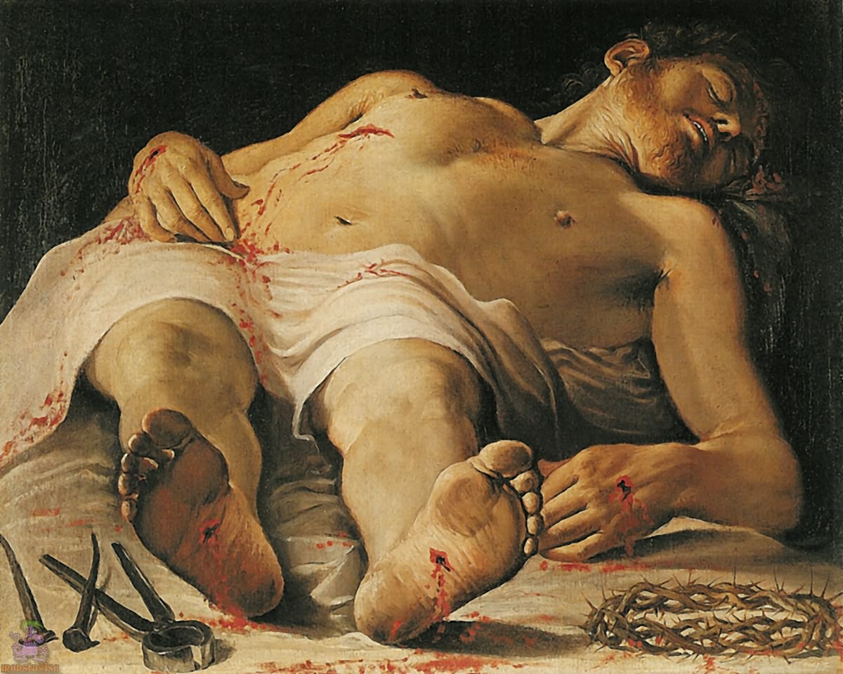 哀悼基督/意大利/曼特尼亚/布上蛋彩/纵68×横81厘米/米兰布雷拉美术馆藏