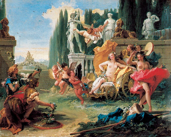 花神/意大利/提埃波罗/布上油画/纵72×横89厘米/旧金山德扬纪念馆藏