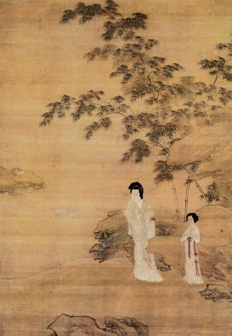 修竹仕女图