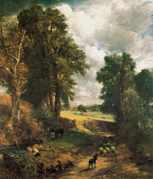 麦田/英国/康斯太勃尔/布上油画/纵143×横122厘米/伦敦国家美术馆藏