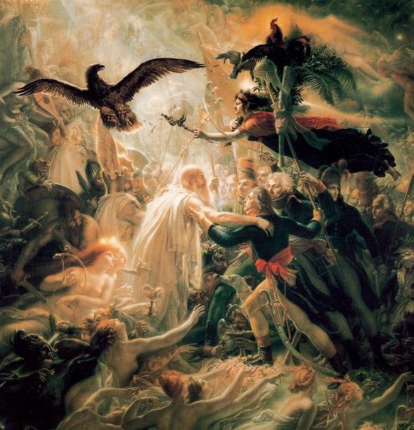 法兰西英雄们的礼赞/法国/吉洛特/布上油画/纵192.5×横184厘米/马尔曼松皇家博物馆藏