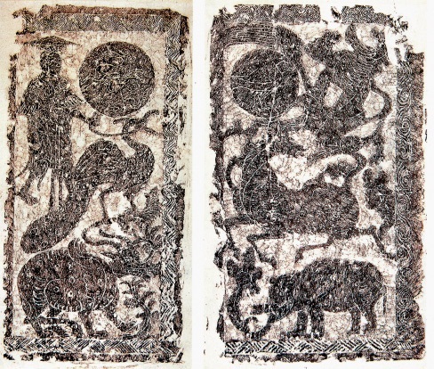 神农治水画像石