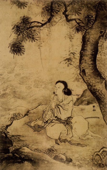 吹箫女仙图