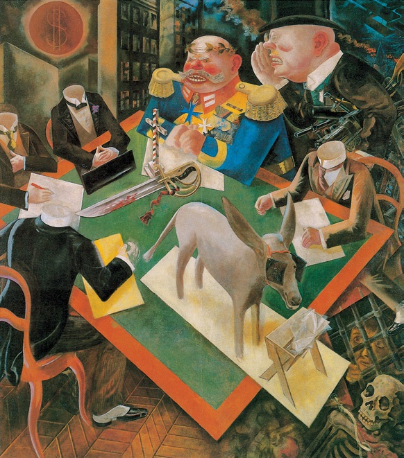 日蚀/德国/格罗兹/布上油画/纵210×横184厘米/海克斯赫博物馆藏